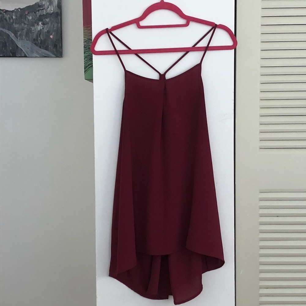Banana Republic Dk. Berry Flowy Top